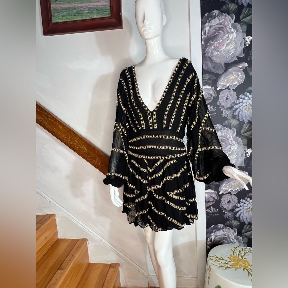 Free People Jen's Pirate Booty Odyssey Mini Dress/ size XS - Picture 6 of 11